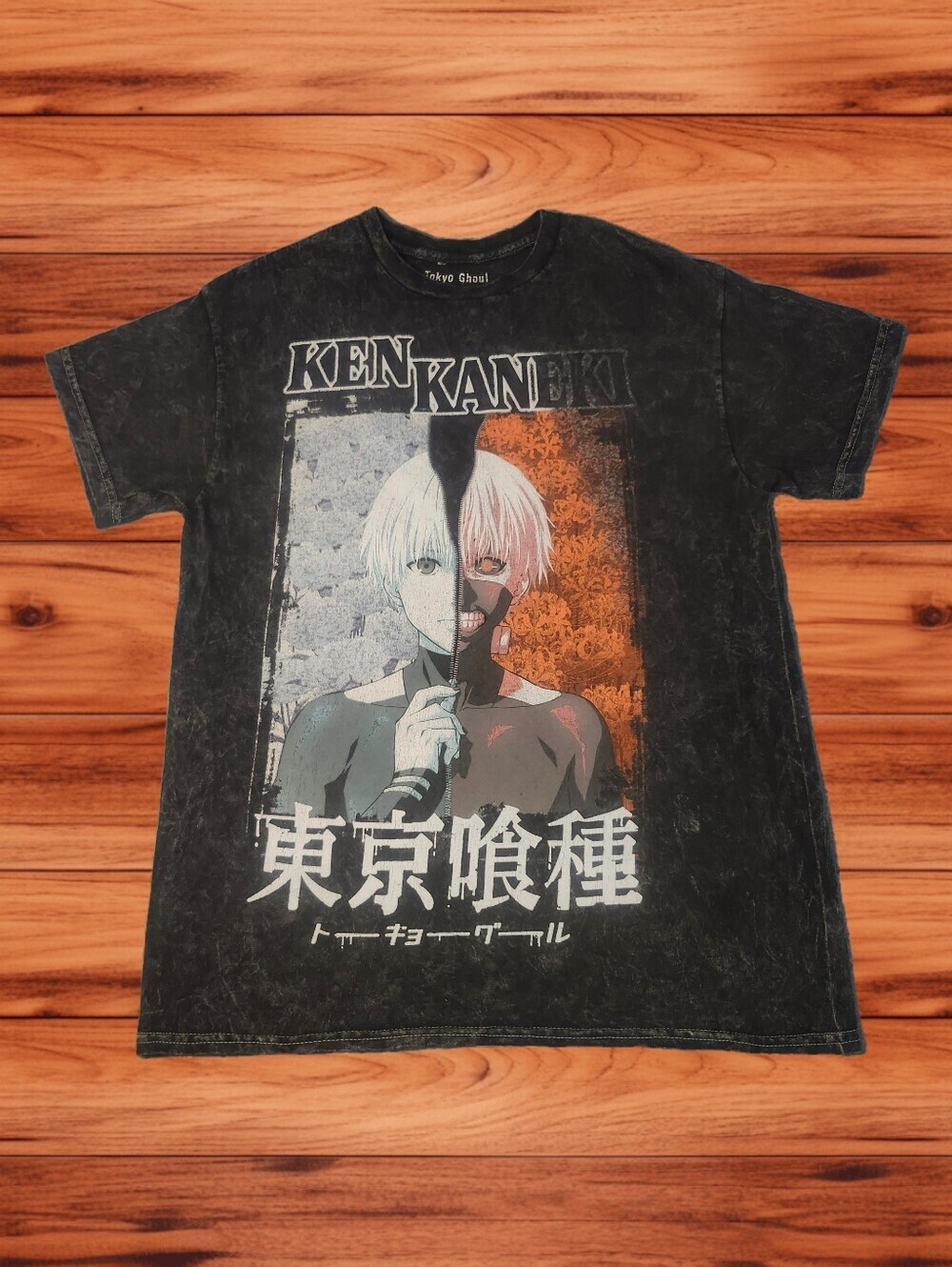 ​Tokyo Ghoul Ken Kaneki Acid Wash Graphic T-Shirt